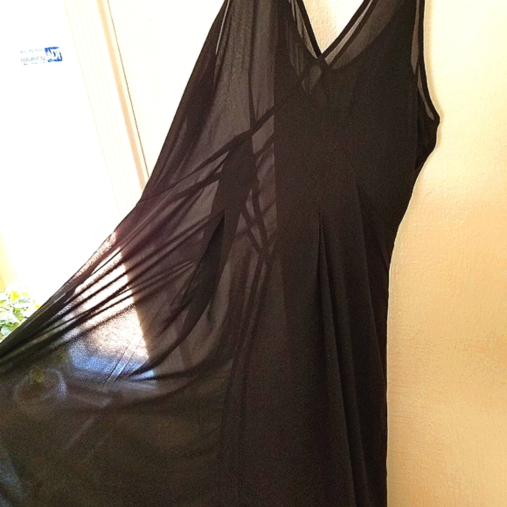 Black maxi dress